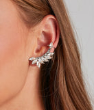 Tantalizing Glam Rhinestone Ear Crawler And Stud Set