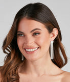 Fringe Benefits Rhinestone Earrings