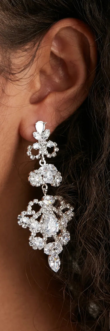 Grand Appeal CZ Chandelier Earrings