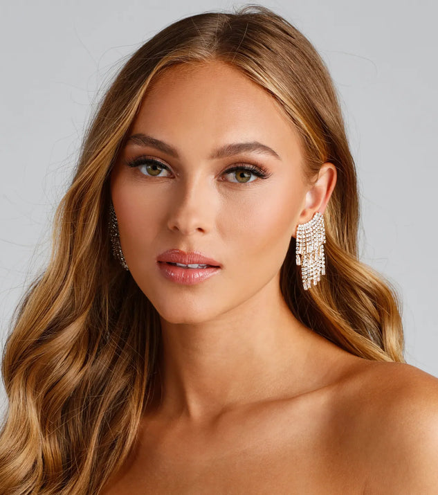 Angelic Glam Baguette Fringe Ear Cuff