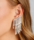 Angelic Glam Baguette Fringe Ear Cuff