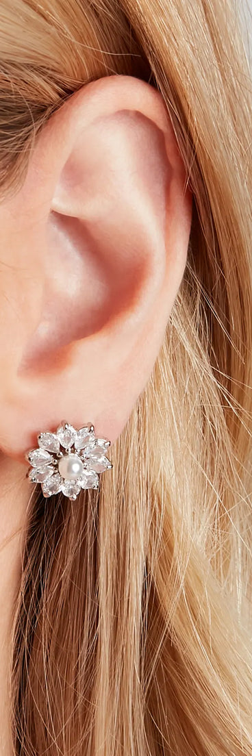 Flower Girl Stud Earrings