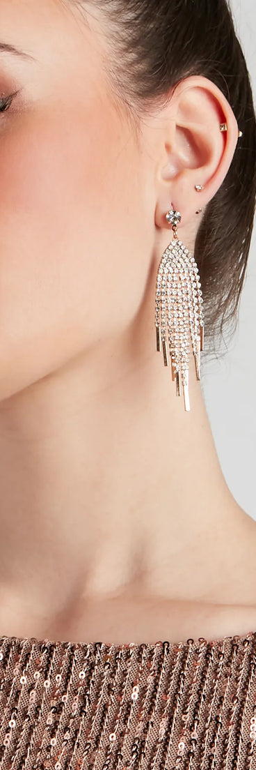 Sparkle Princess Rhinestone Earrings