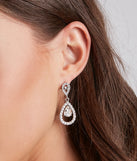 Simple Elegance Rhinestone Drop Earrings