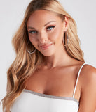 Simply Trendy Teardrop Hoop Earrings