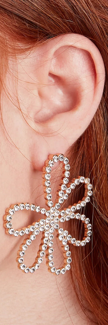 Whimsical Statement Flower Earrings