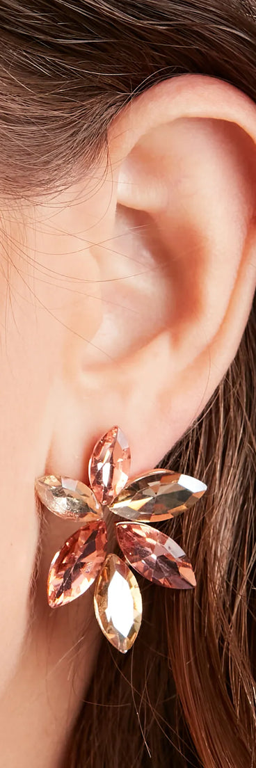 Divine Shine Bejeweled Stud Earrings