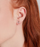 Chic Shine Rhinestone Stud And Duster Earrings Set