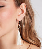 Boho Dreamer Celestial Charm Tassel Earrings