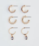 Crowd Pleasing Three-Pack Earrings Set