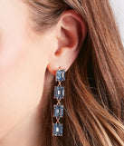 A Tale About Love Linear Gemstone Earrings
