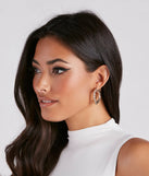 Love For Chic Style Heart Hoop Earrings