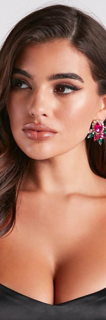 Color My World Glam Statement Earrings