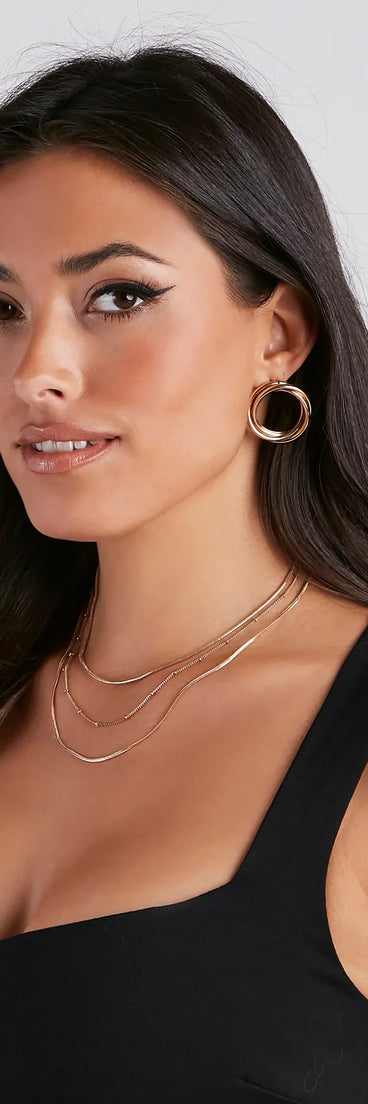 Melodious Muse Hoop Earrings