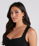 Melodious Muse Hoop Earrings