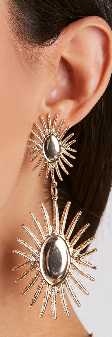 Sunset Stunner Dangly Earrings