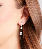 Pretty And Dainty Cubic Zirconia Duster Earrings