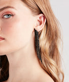 Bold Night Out Style Fringe Earrings