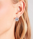 Sparkly Statement Rhinestone Stud Earrings