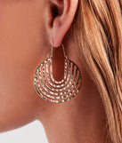 Contemporary Art Hoop Earrings