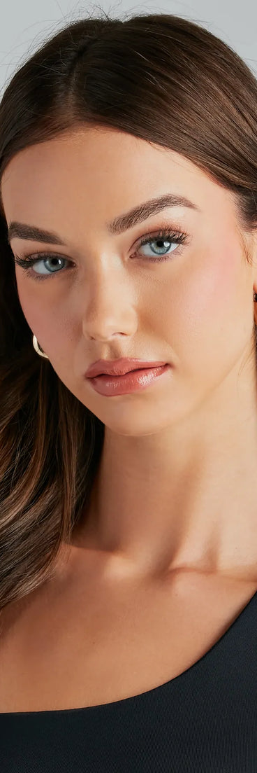 Sleek Minimalistic Chunky Hoop Earrings