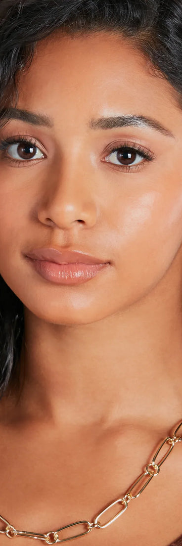 Gleaming 14K Gold Plated Curved Hoop Earrings