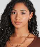 Gleaming 14K Gold Plated Curved Hoop Earrings