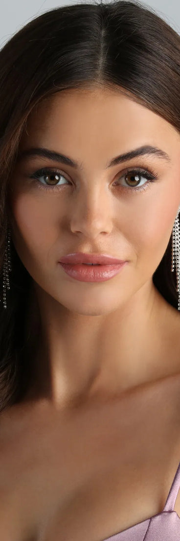 The Dreamiest Fringe Rhinestone Earrings