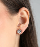 Simple Sparkle Cubic Zirconia Stud Earrings
