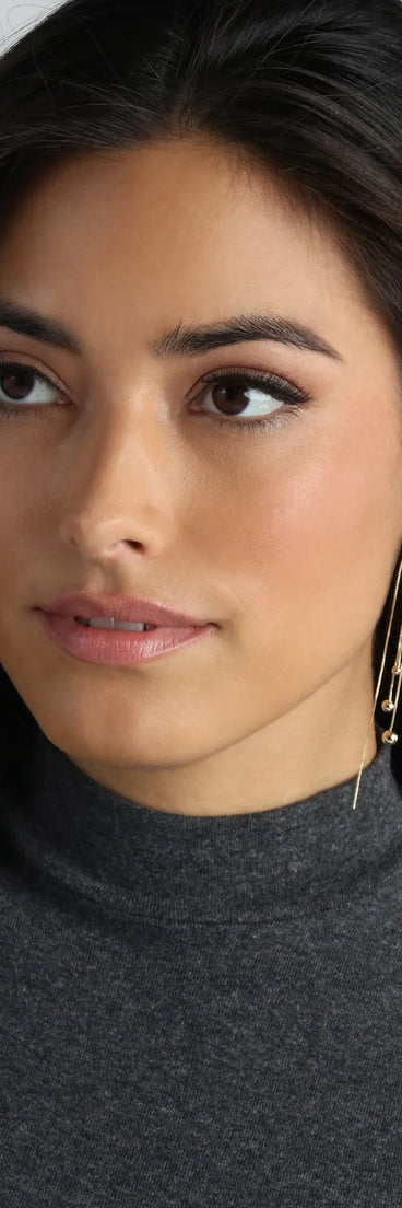 Simple And Stunning Beaded Threader Earrings