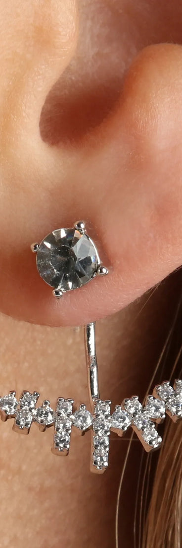 Modern Chic Ear Jacket Stud Earrings