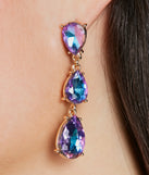 Dancing Queen Rhinestone Linear Earrings