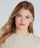 Unique Chic 14K Gold Plated Hoop Earrings