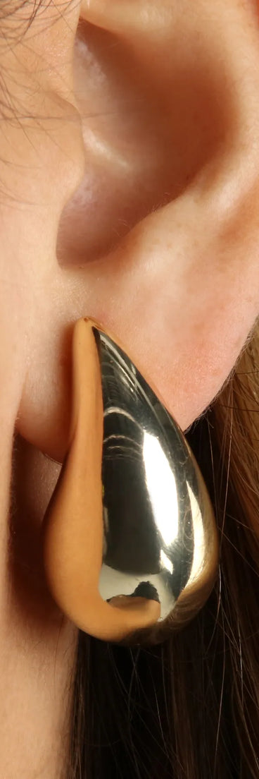 Chic Era Chunky Teardrop Earrings