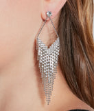 Match My Vibe Rhinestone Fringe Earrings