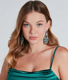 Luxe Sparkle Rhinestone And Gemstone Chandelier Earrings