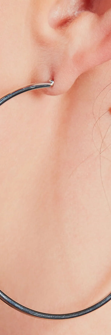 Everyday Look Sleek Hoop Earrings