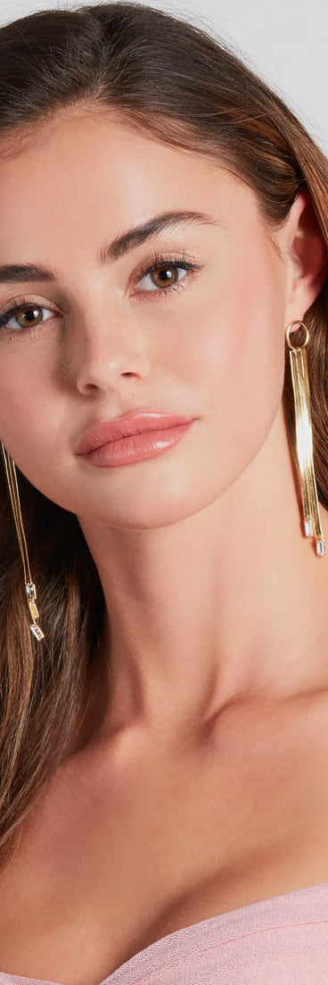 Extra Special Fringe Snake Chain Earrings