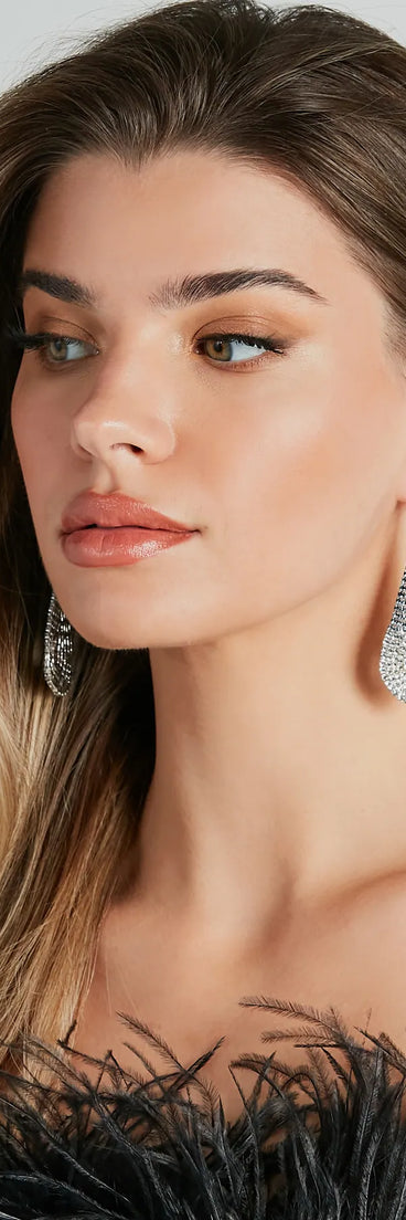Luxurious Ombre Rhinestone Earrings