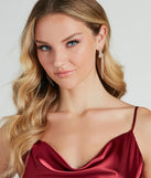 Match My Energy Rhinestone Fringe Earrings