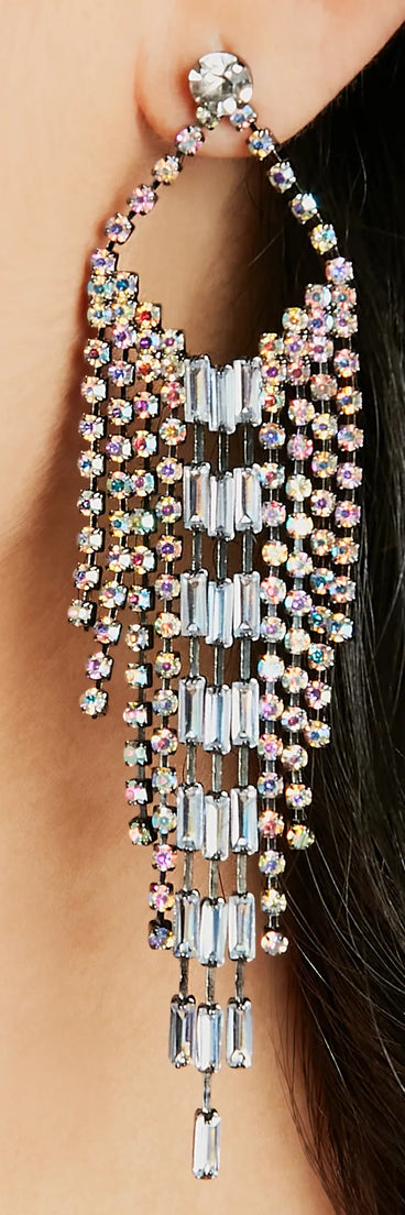 Dream Of Sparkle Rhinestone Chandelier Earrings