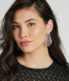 Glam Factor Rhinestone Chandelier Earrings
