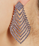 Glam Factor Rhinestone Chandelier Earrings