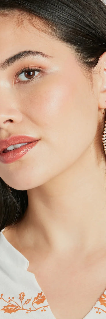 Delicate Glamour Rhinestone Drop Earrings