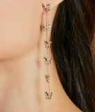 Butterfly Dreamer Long Charm Earrings