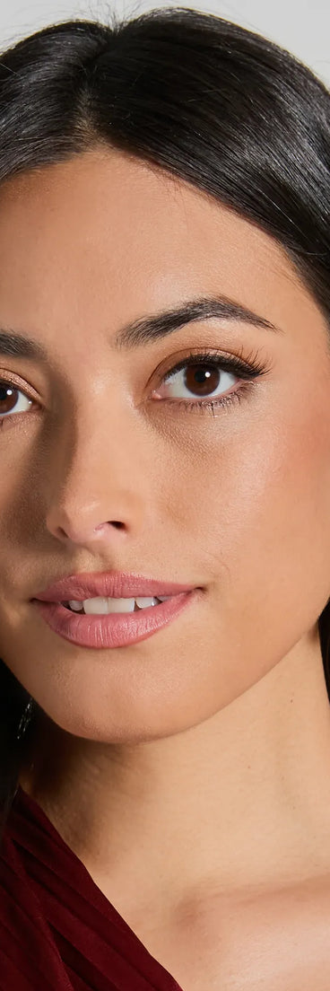 Simply Elegant Rhinestone Triple Hoop Earrings