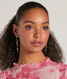 Glow For You Rhinestone Linear Twist Earrings