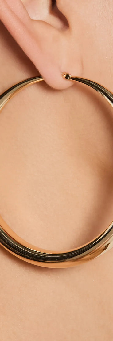 Exceptional Taste Large Hoop Earrings