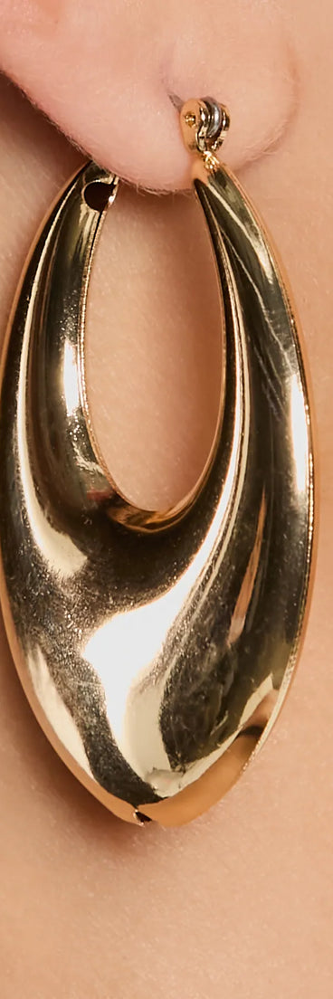 Compliment Worthy Oval Hoop Earrings