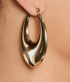 Compliment Worthy Oval Hoop Earrings